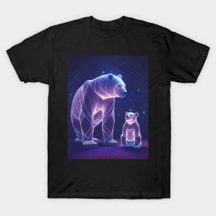 Ursa major and ursa minor constellations. T-Shirt